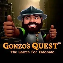 Official Slots logo: Gonzo's Quest by NetEnt at Spinzen Casino